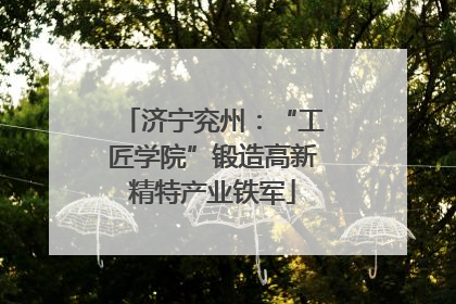 济宁兖州：“工匠学院”锻造高新精特产业铁军