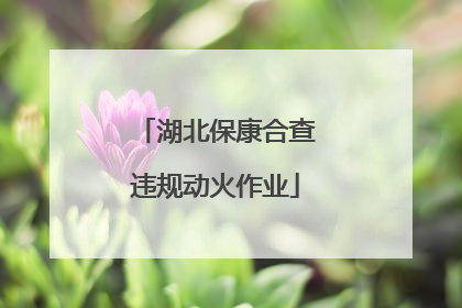 湖北保康合查违规动火作业