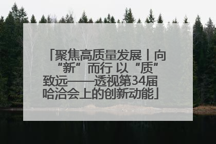 聚焦高质量发展丨向“新”而行 以“质”致远——透视第34届哈洽会上的创新动能