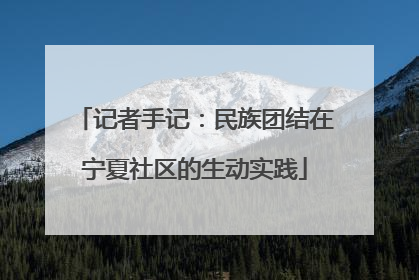 记者手记：民族团结在宁夏社区的生动实践
