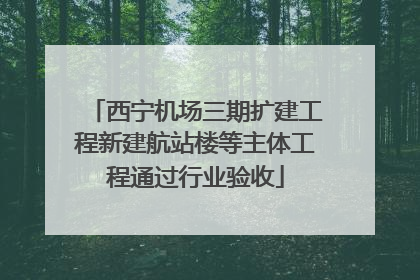 西宁机场三期扩建工程新建航站楼等主体工程通过行业验收