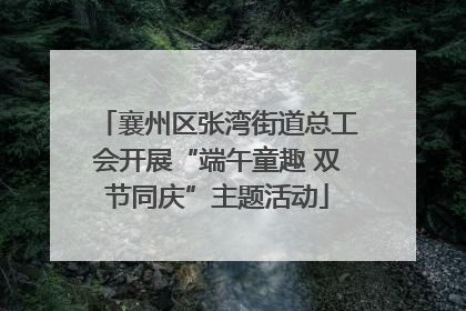 襄州区张湾街道总工会开展“端午童趣 双节同庆”主题活动