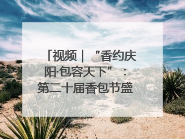 视频｜“香约庆阳·包容天下”：第二十届香包节盛大启幕 千年非遗香飘世界