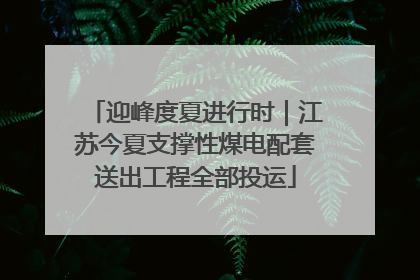 迎峰度夏进行时｜江苏今夏支撑性煤电配套送出工程全部投运