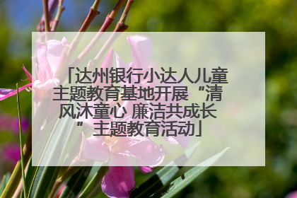 达州银行小达人儿童主题教育基地开展“清风沐童心 廉洁共成长”主题教育活动