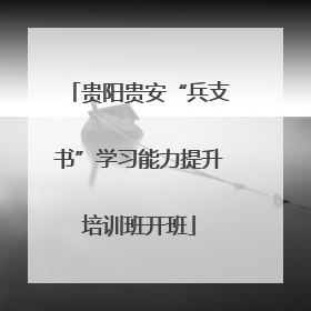 贵阳贵安“兵支书”学习能力提升培训班开班