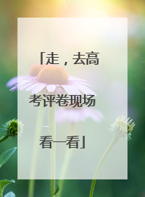 走，去高考评卷现场看一看