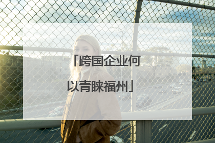 跨国企业何以青睐福州