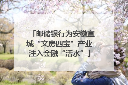 邮储银行为安徽宣城“文房四宝”产业注入金融“活水”