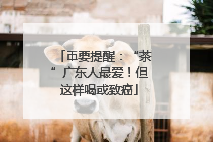 重要提醒：“茶”广东人最爱！但这样喝或致癌