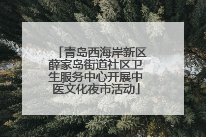 青岛西海岸新区薛家岛街道社区卫生服务中心开展中医文化夜市活动