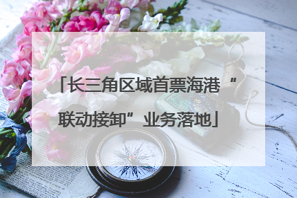 长三角区域首票海港“联动接卸”业务落地