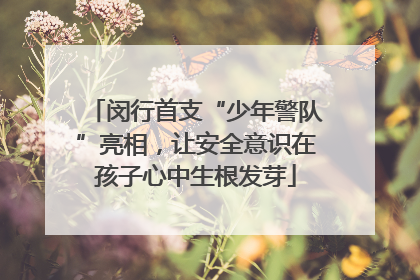 闵行首支“少年警队”亮相，让安全意识在孩子心中生根发芽