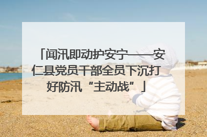 闻汛即动护安宁——安仁县党员干部全员下沉打好防汛“主动战”