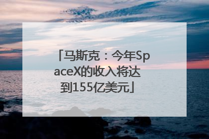 马斯克：今年SpaceX的收入将达到155亿美元