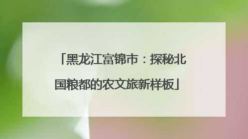 黑龙江富锦市：探秘北国粮都的农文旅新样板