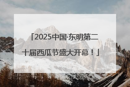 2025中国·东明第二十届西瓜节盛大开幕！