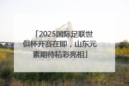 2025国际足联世俱杯开赛在即，山东元素期待精彩亮相