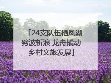 24支队伍栖凤湖劈波斩浪 龙舟撬动乡村文旅发展