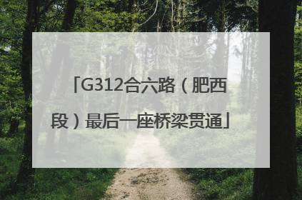 G312合六路（肥西段）最后一座桥梁贯通